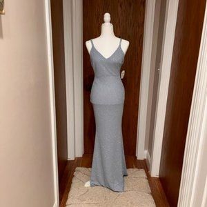 Windsor Light Blue Silver Gown